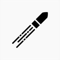 Design Illustration graphic of bullet icon with glyph style. Suitable for UI, mobile design, web design, etc. vector