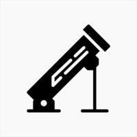 Design Illustration graphic of mortar icon with glyph style. Suitable for UI, mobile design, web design, etc. vector
