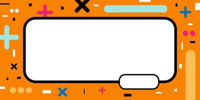 Trendy abstract geometric background design with header and button vector