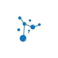 Molecule design icon template vector