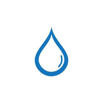 Water drop flat design vector