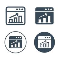 Web Analyzing Icons - Multi Series stock illustration vector