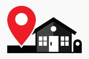 Finding Your House Location on Google Maps vector