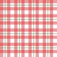 Red Green Checkered Textile Repeat Pattern Wallpaper Background vector