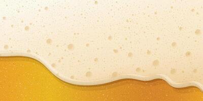 Beer form overflowing and dropping on beer background graphic illustration. vector