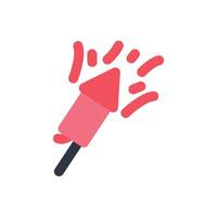 firework party icon flat style vector