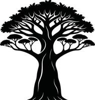 Simple Yet Elegant Baobab Tree Design vector