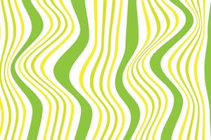 simple abstract green yellow color thin to thick wavy distort line pattern wavy green and yellow stripes vector
