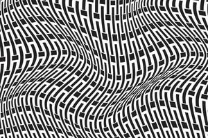 modern simple abstract black color creative geometric wavy distort line pattern abstract wave pattern vector