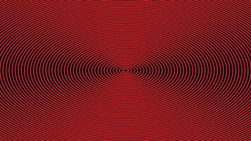 Abstract illustration of red lines of various sizes and ellipses on a black background. vector