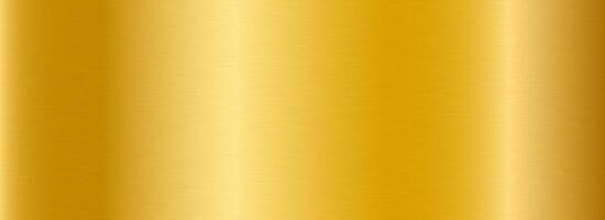 Golden metallic gradient texture. Gold metal foil background. Wide shiny yellow sheet for label, plate, plaque, sign, tag, print. Textured material surface. vector