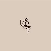 luxurious organic style and elegant concept UT wedding typography monogram letter dynamic line initial vector