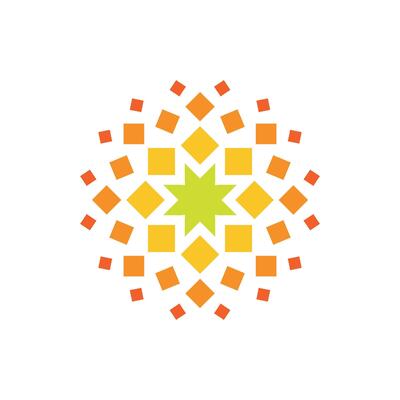 Abstract Square Molecule Logo Template Illustration Design. EPS 10.