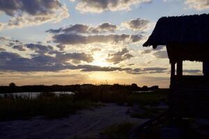 Roadless to Karaozek, Lake Balkhash. Kazakhstan. photo