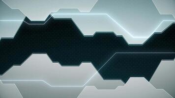 Abstract computer circuit board digital data flow technology futuristic backgrounds. Style laser lines glow neon white tone. video