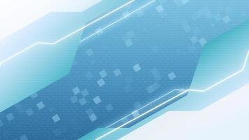 Abstract circuit board digital data flow technology futuristic style laser lines glow blue neon backgrounds. video