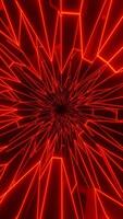 Futuristic Neon Light Kaleidoscope 3D Loop video