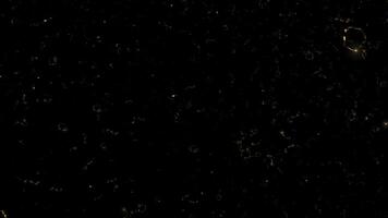 Loop glow particles animation on black abstract background video