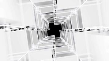 Matrix of cubes forming the mas sign on an abstract and minimalist white background.Matrix of cubes forming the mas sign on an abstract and minimalist white background-003 video