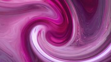 A vibrant blend of glossy pink and purple hues swirls together in an abstract formation, creating a captivating and dynamic visual effect. The fluid movement evokes a sense of depth and energy. video