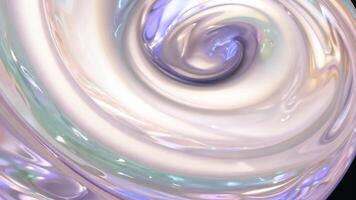 A captivating swirl of glossy colors spins in an abstract pattern, displaying vibrant hues and smooth texture. The dynamic movement evokes a sense of fluidity and creativity. video