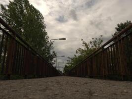 Old empty bridge photo