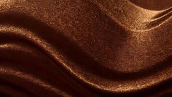 Luxurious abstract wave background with soft velvet texture in mocha mousse color, featuring a subtle sheen and elegant flow, rendered in 3d video