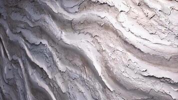 Beautiful abstract wave background with peeling paint texture effect, weathered white and grey, rendered in 3d video