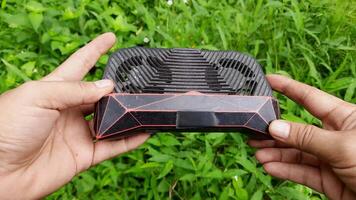 Discovering an Innovative Cooling Device in a Lush Green Environment video