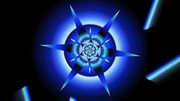 Modern Rotating Vortex Twirl Sci Fi Futuristic Portal Beam Light Empty Space Animation Reveal Effect video