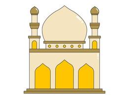 Colorful Mosque in Minimal Style vector
