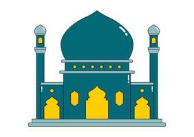 Modern Geometric Mosque Structure vector