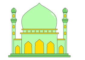 Colorful Mosque in Abstract Style vector