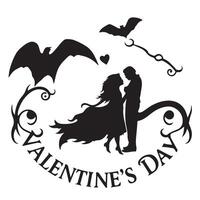 Valentine's day illustration design with elements vector