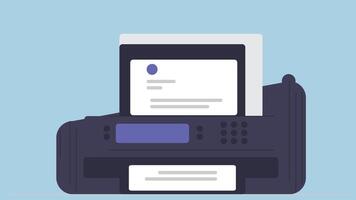 printer device printing paper tech support devices vector