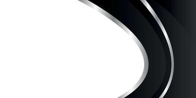 black geometric background with silver lines vector