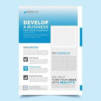Annual report brochure flyer template, business advertisement, magazine ads, catalog layout in A4 size paper vector