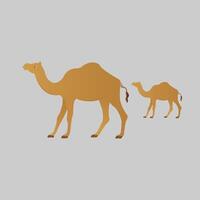 art of Camel on white background vector