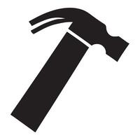 Silhouette design Illustration of a Claw Hammer Tool vector