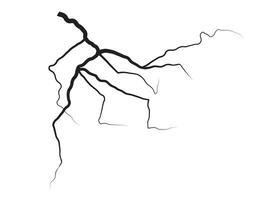 Lightning thunder illustration light energy flash rays. vector