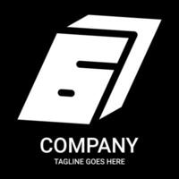 Abstract number 6 logo in square shape. Sports edition. This cool pro logo is suitable for tshirts, hats, etc. vector