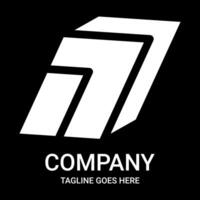 Abstract number 7 logo in square shape.. Sports edition. This cool pro logo is suitable for tshirts, hats, etc vector