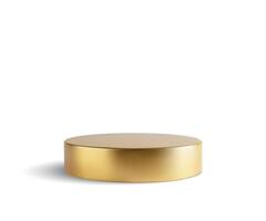 Minimalist Gold Circular Platform vector