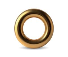 Gold Ring with Minimalist Design vector