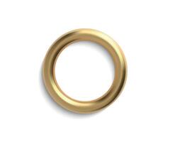 Gold Ring Minimalist Design vector