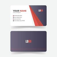 Minimal Business Card Design Template vector