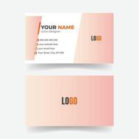 Minimal Trendy Business Card Design Template vector