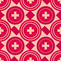 Dynamic geometric pattern featuring bold plus signs digital design graphic art vibrant colors abstract viewpoint vector