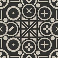 Geometric patterns with minus symbols and circles abstract art digital design contemporary aerial view visual concept vector