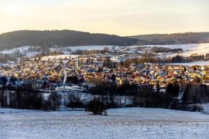 Evenings worth seeing on the Grosser Inselsberg near Brotterode in the Thuringian Forest photo